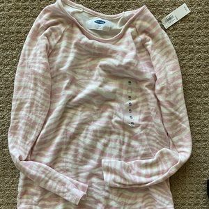 Old Navy Zebra Print Long Sleeve Top